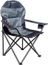 Outdoor Revolution High Back XL Chair Grey and Black for Camping Fishing