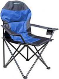 Outdoor Revolution High Back XL Chair Navy Blue and Black for Camping Fishing