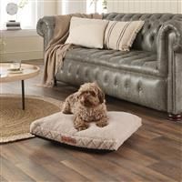 Slumberdown Dog Bed Medium Washable - Raised Anti Anxiety Calming Cat/Puppy Beds, Orthopaedic Dog Crate Mattress for Small/Medium Pet & Adults - Anti Slip Human Dog Bed, Soft Removable Cover, Grey