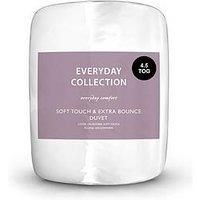 Everyday Collection Soft Touch And Extra Bounce 4.5-Tog Duvet - White