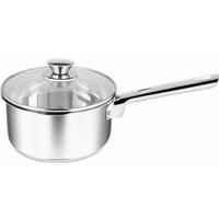 Penguin Home Professional Induction-Safe Saucepan with Lid, Stainless Steel, 16 cm, 1.5 L
