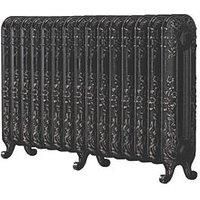 The Daisy 597 Vertical Cast Iron Radiator 15S Silver Highlight 597 x 1009