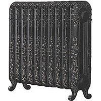 The Daisy 597 Vertical Cast Iron Radiator 10S Silver Highlight 597 x 684