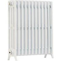 Arroll NE750/4c/12/9016 Aluminium Edwardian 4 Column Radiators, White