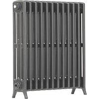 Arroll NE750/4c/12/7016 Aluminium Edwardian 4 Column Radiators, Anthracite