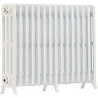 Arroll NE650/4c/15/9016 Aluminium Edwardian 4 Column Radiators, White