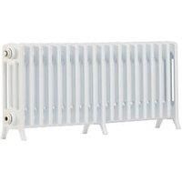 Arroll NE450/4c/19/9016 Aluminium Edwardian 4 Column Radiators, White