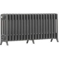 Arroll NE450/4c/19/7016 Aluminium Edwardian 4 Column Radiators, Anthracite