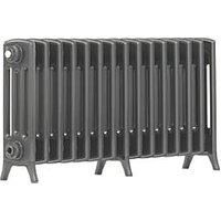 Arroll NE450/4c/15/7016 Aluminium Edwardian 4 Column Radiators, Anthracite