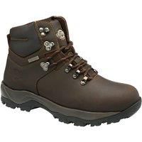 Northwest Territory Men/'s Creston Lace Up Full Grain Leather Waterproof Hiking/Walking/Outdoor Boot, Waxy Brown, 7 UK