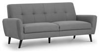 Julian Bowen Monza Retro Grey Sofa - Seats 3