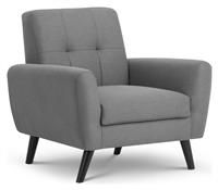 Julian Bowen Monza Compact 3 Seater 2 Seater 1 Seater Upholstered Fabric Sofa