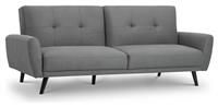 Julian Bowen Scandinavian Grey Fabric Sofa Bed - Monza