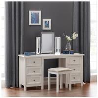 Julian Bowen Maine Dressing Table , Surf White