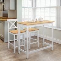 Julian Bowen Marlow Bar Set, White/Natural