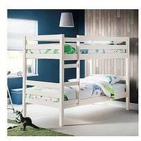 Camden Bunk Bed Surf White Solid Pine 3ft Bunk Beds by Julian Bowen