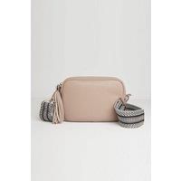 'Verona' Crossbody Tassel Bag with Aztec Strap