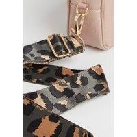 'Verona' Crossbody Tassel Bag with Dark Leopard Strap