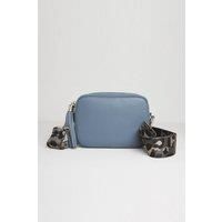 'Verona' Crossbody Tassel Bag with Dark Leopard Strap