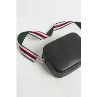 'Verona' Crossbody Tassel Bag with Stripe Strap
