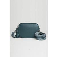 'Verona' Crossbody Tassel Bag with Aztec Strap