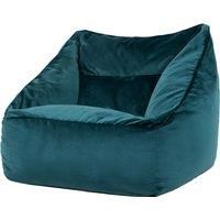 Velvet Armchair Bean Bag Chair Luxury Large Adult Beanbag Living Room Seat Icon