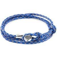 Dundee Silver and Braided Leather Bracelet