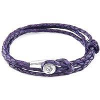 Dundee Silver and Braided Leather Bracelet