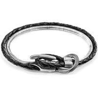 ANCHOR & CREW Men's Padstow Mooring Silver Chain Bracelet | Size: 21 cm