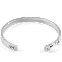 Russell Compass Cutout Wayfarer Silver Bangle