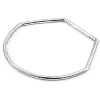 Rowe Half Circle Geometric Silver Bangle