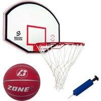 Junior Backboard And Ring Set With Baden Zone Size 5 Basketball And Pump