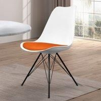 Soho Plastic Dining Chair with Black Metal Legs
