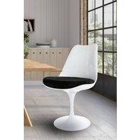 White Tulip Dining Chair with Luxurious Cushion