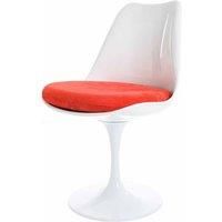 White Tulip Dining Chair with Luxurious Cushion