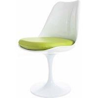 White Tulip Dining Chair with PU Cushion