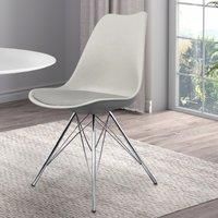 Soho Plastic Dining Chair with Chrome Metal Legs