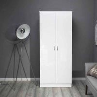 Furnished with Style Wardrobe, White, 76 x 181 x 50 cm