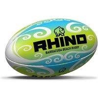 Rhino Rugby Beach Ball Barracuda Beach Pro Green/Blue/Wht Midi (Size 2)