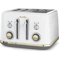 BREVILLE Mostra VTT937 4-Slice Toaster - White - Currys