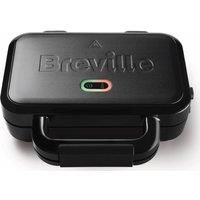 Breville Ultimate Deep Fill Toastie Maker | 2 Slice Sandwich Toaster | Removable Non-Stick Plates | Stainless Steel | Black [VST082]