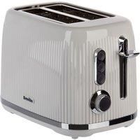 Breville Bold Ice Grey 2-Slice Toaster with High-Lift & Wide Slots | Grey & Silver Chrome [VTR002]