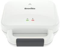 Breville Deep Fill Toastie Maker | 2 Slice Sandwich Toaster | Non-Stick Plates | Cooks a Toastie in 5 Minutes | White [VST091]