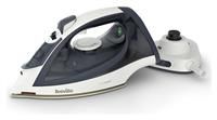 Breville Turbo Charge Cordless Iron | 2600W | Fast Charging & Heat Up | 130g Steam Shot | 260ml Water Tank | Blue & White [VIN439]