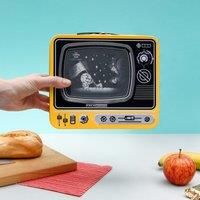 Suck UK | TV Lunch Box | Metal Lunch Box | Tin Lunch Box & Retro Lunch Box | Boys Lunch Box & Toddler Lunch Box | Bento Lunch Box for Kids & Adult Lunch Box | Storage Tin | Yellow