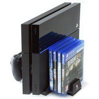 PS4 Vertical Stand Controller Charging Station, Cooling Fan & Game Holder