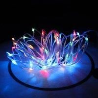 EXTRASTAR 100 LEDs Fairy Lights, 10M/33ft Decorative Fairy Battery Powered String Lights with 8 Modes, Waterproof Copper Wire Light for Bedroom, Wedding, Party, Christmas - 6500K Daylight