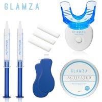 Glamza Ultimate Teeth Whitening Kit - Includes Teeth Whitening Tray, x2 10ml Gels, Teeth Whitening Strips & Activated Charcoal Teeth Whitening Powder