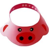Kids Shower Cap - Choose from 3 Fun Baby Shower Cap Designs Pig, Frog or Bear (Pink Pig)