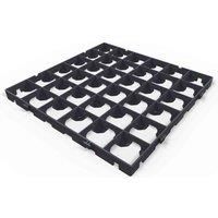 ProBase 6ft x 3ft Garden Shed Base Kit - 8 ProBase Grids - Includes heavy duty membrane and delivery, Black